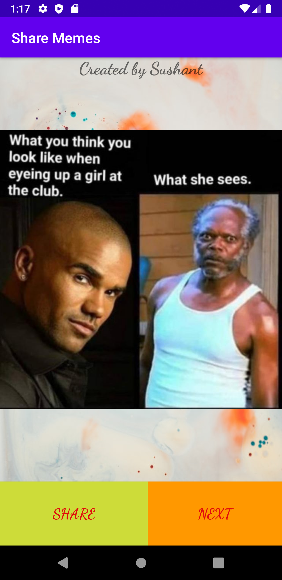 Meme-Sharing app